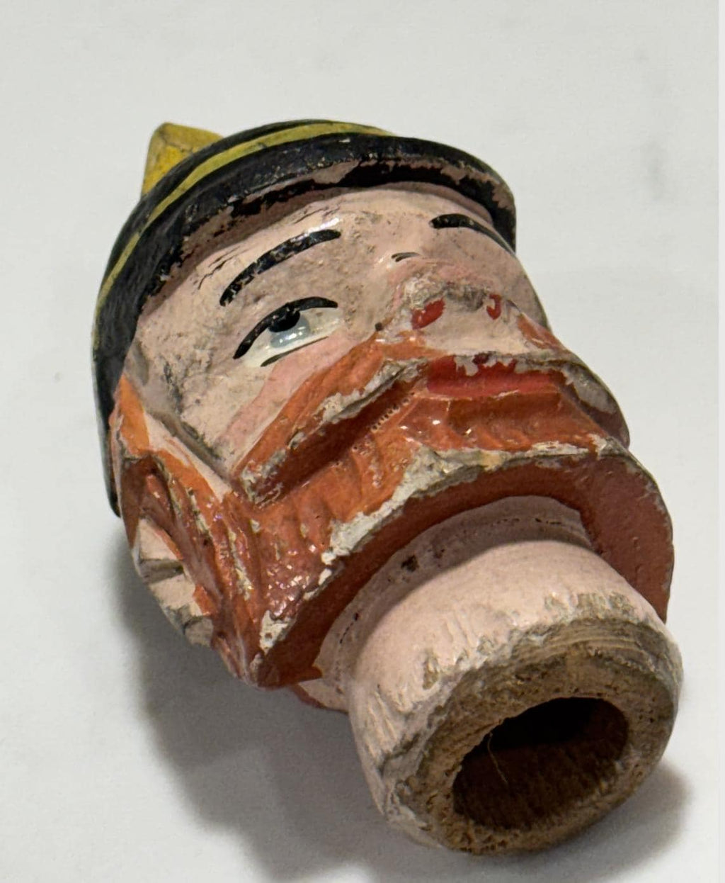 Antique Hand Carved Toy Puppet Head - Punch & Judy Constable